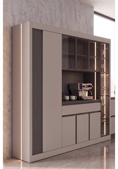 Avm 24 Nero Multi Kahve Köşesi 235 Cm Gri-karbon