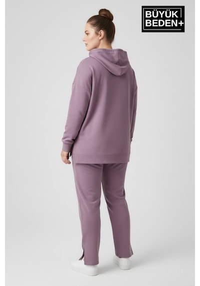 Süperlife Büyük Beden Kapşonlu Capri İsland Baskılı Tunik İnce Sweatshırt Spr26btk991-2 Lilac Süperlife Büyük Beden Kapşonlu Capri İsland Baskılı Tunik İnce Sweatshırt Spr26btk991-2 Lilac