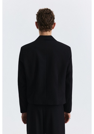 Antioch Crop Fit Blazer Ceket Siyah