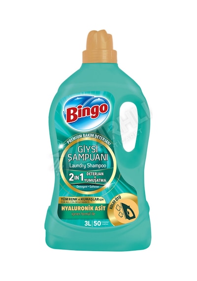 4 Adet Bingo 2in1 Kolay Ütü Giysi Şampuanı 3 Lt