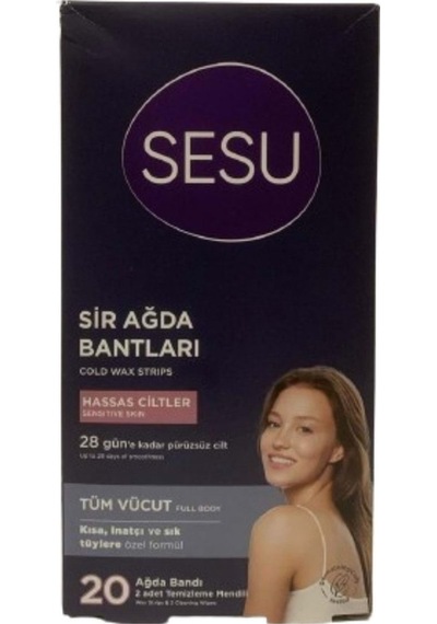 Sesu Hassas Ciltler için Sir Ağda Bandı 20'li