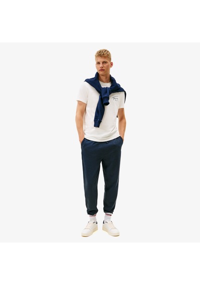Tommy Hilfiger Regular Sign Backprint Erkek Beyaz T-shirt Dm0dm22320 Beyaz
