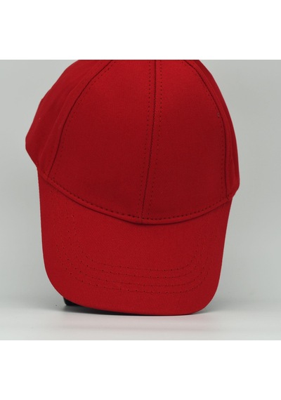 Şapkadan Unisex Ayarlanabilir Kırmızı Spor Basic Şapka Kırmızı