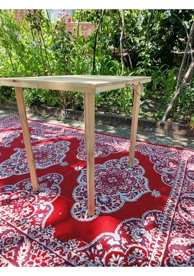 Kamp Piknik Masası Katlanır 65x50 Cm Bej