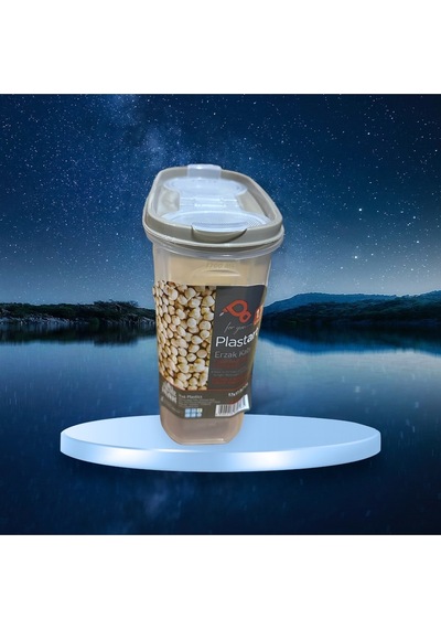 Sermer Pazarlama 1.7 Litre Erzak Kabı Saklama Kabı Şeffaf