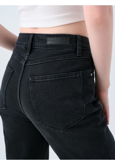 Mom Slim Fit Kadın Pantolon Lacivert