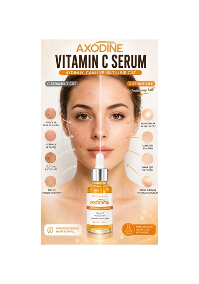 Axodine C Vitamini Aydınlatıcı ve Ton Eşitleyici Bakım Serumu 30 ML