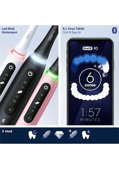 Oral-B iO 5 Şarjlı Diş Fırçası Mat Siyah