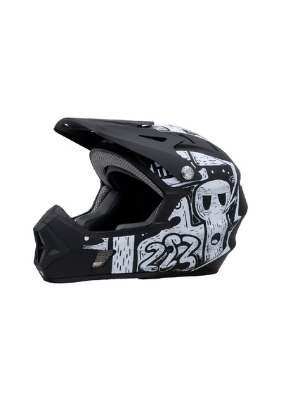 Raptor Gravity Fullface L 59-60cm Street Noir Bisiklet Kaskı Siyah