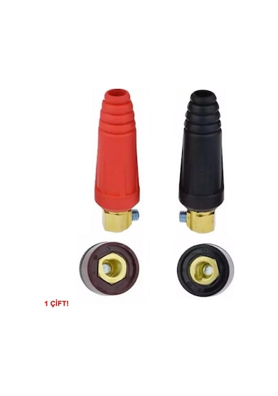 Dkj10-25 200a Konnektör Çift 10-25mm2 Kablo Yüksek Akım Kilitli Panel Tip Konnektör Kaynak Makinesi Hızlı Bağlan
