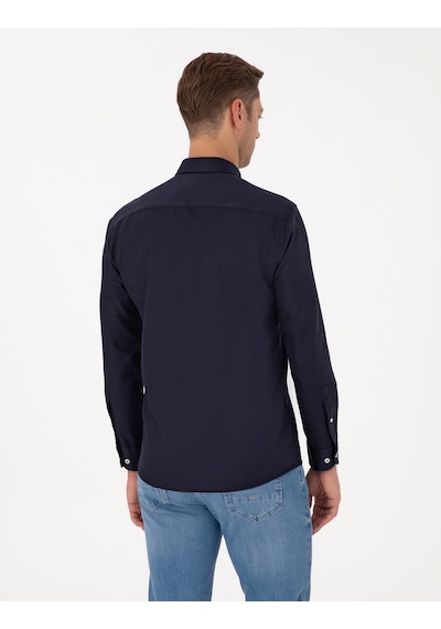 Pierre Cardin Erkek Lacivert Gömlek Desenli 50311487-vr033 Lacivert