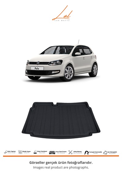 Volkswagen Polo 3d Havuzlu Paspas Alt Kademe Bagaj Havuzu Seti 2009-2017 Uyumlu