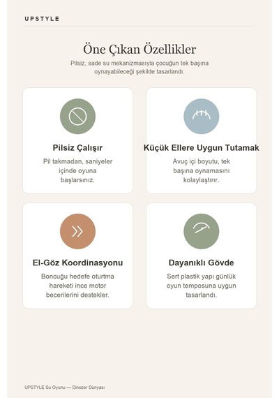 Oglo Dinozor Dünyası Su Oyunu Halka Geçirme El Atarisi Pilsiz 3 Yaş+