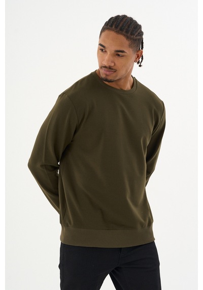 Superlife Süperlife Erkek Gri Bisiklet Yaka Ribanalı Regular Fit Sweatshirt Spr26swk930 Haki Superlife Süperlife Erkek Gri Bisiklet Yaka Ribanalı Regular Fit Sweatshirt Spr26swk930 Haki