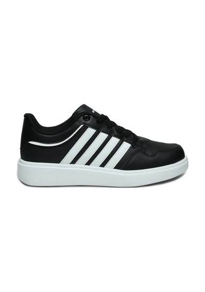 Best Of 2079-26 Cilt Deri Anatomik Erkek Sneaker Siyah Beyaz Siyah