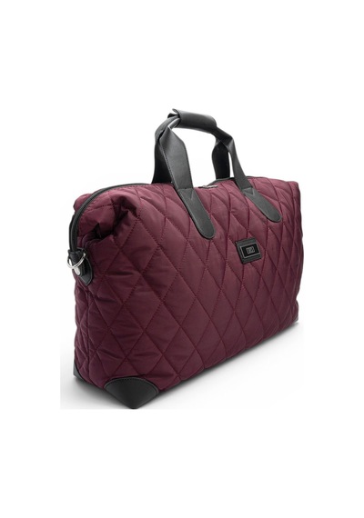 Silver & Polo Silver Polo Bordo - Siyah Memory Unisex Kadın Erkek Seyahat Çantası Sp1141