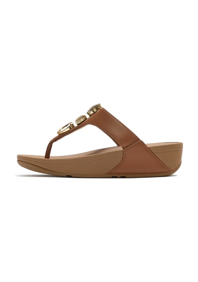C15 Deep Tan Terlik Kadın Diğer A5e-c15 Fitflop Lulu Ultra-jewel Toe-post Taba