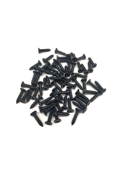 Siyah 1000 Adet Klips Vidası 2,2x9,5 Mm Yhb - Konik Başlı Kutu, Sandık, Ayak, Askı, Mini Vida 0-8