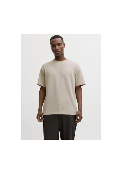 Jack & Jones Jprblaethan Ss Logo Tee Sn Bej