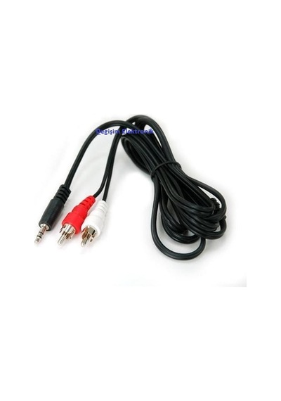 3.5Mm Stereo Erkek - 2 X Rca Erkek Kablo 1.5Metre