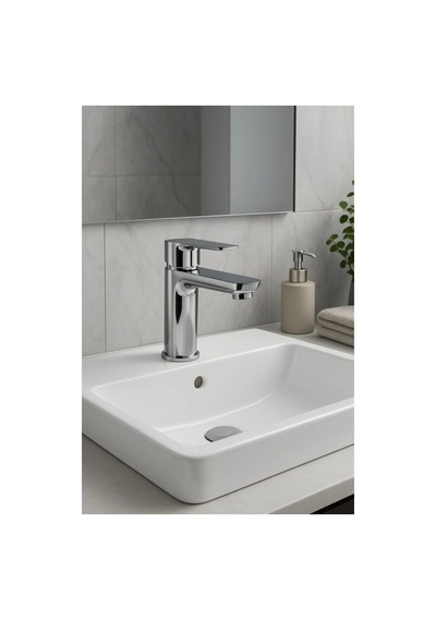 Lüks Sabit Lavabo Bataryası Tek Kollu Musluk Su Tasarruflu Banyo & Mutfak Uyumlu Lisinya Diğer