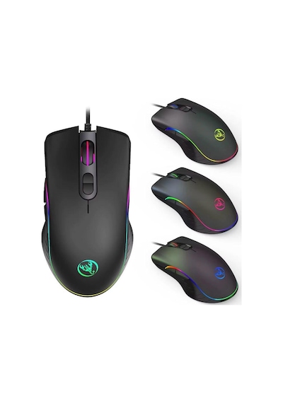 A867 Rgb Işıklı Kablolu Makrolu Oyuncu Mouse - 8000 Dpı 7 Tuşlu Sunplus Çipli Gaming Fare