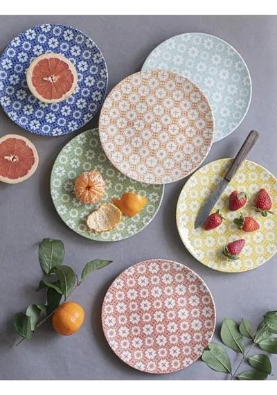 Porland Tamina 6 Kişilik Pasta Takımı 20cm Renkli
