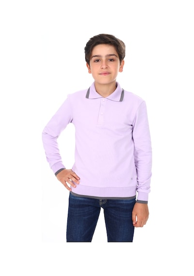Toontoy Kids Toontoy Erkek Çocuk Baskılı Sweatshirt Lila
