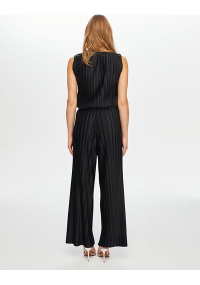 Faik Sönmez Beli Lastikli Kendinden Piliseli Wıde Leg Fıt Pantolon S26pnt003 Us26pnt00310 Siyah
