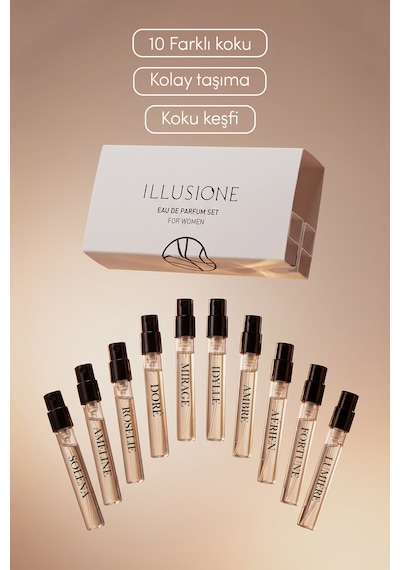 Kadın Parfüm Deneme Seti 10x2 20ml Aromatik
