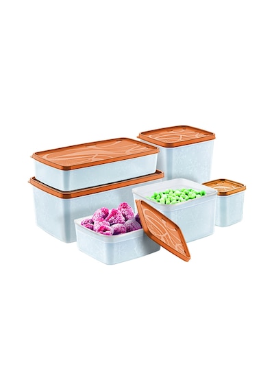 6'lı Set Alaska No Frost Saklama Kabı Buzdolabı Düzenleyici Organizer Bpa Içermez Plastik Çok Renkli Diğer