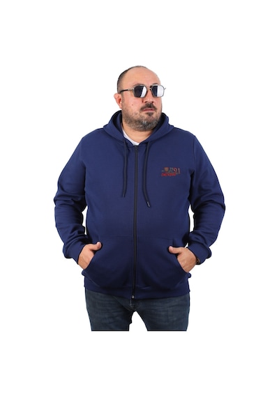 Moc Grande Mocgrande Büyük Beden Sweat Kapüşon Ninety One 22724 Indıgo İndigo