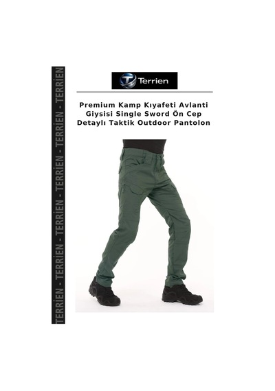Terrien Premium Kamp Kıyafeti Avlanti Giysisi Single Sword Ön Cep Detaylı Taktik Outdoor Pantolon Çok Renkli