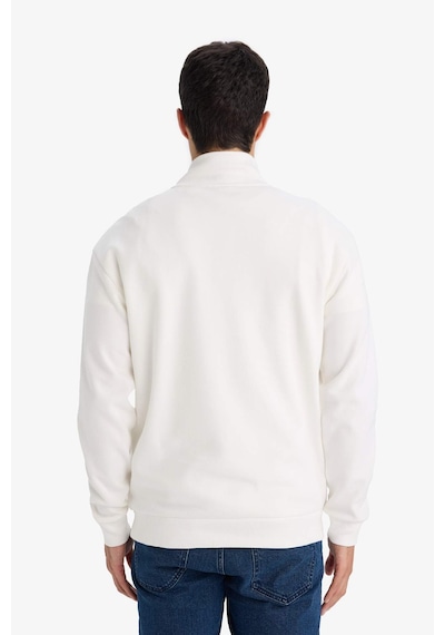 Defacto Dik Yaka Yarım Fermuarlı Sweatshirt F9323ax26spwt32 Beyaz-wt32