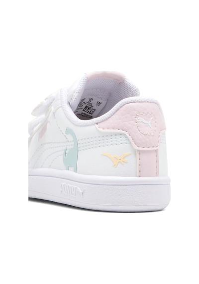 Puma Smash 3.0 Dino Çocuk Spor Ayakkabı Beyaz