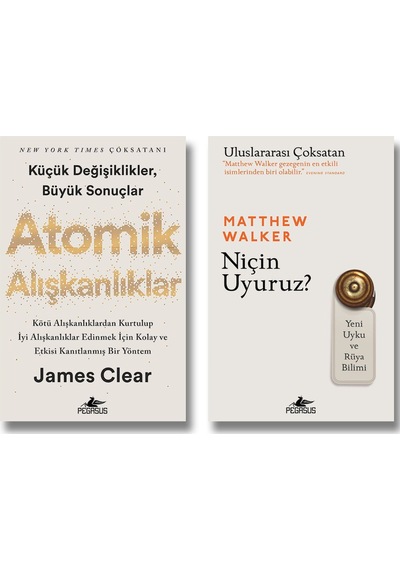 Pegasus Yayınları Atomik Alışkanlıklar - Niçin Uyuruz? Yeni Uyku Ve Rüya Bilimi 2 Kitap Set