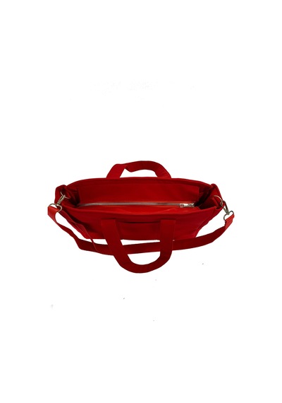 Tuttobene Idıly Kırmızı Tote Bag Omuz Çantası Laptop Kitap Evrak Taşınabilir Tb005