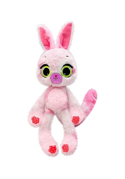 Bubble Pops Strawberry Snuggle Bunny: Kokusuyla Büyüleyen Şişme Peluş Tavşan