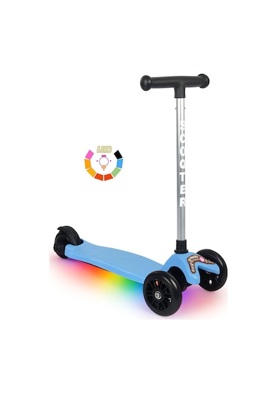Tois LED Işıklı Lumi Scooter – Direksiyondan Yön Verilebilen, Yükseklik Ayarlı 3 Tekerlekli Çocuk Scooter Çok Renkli