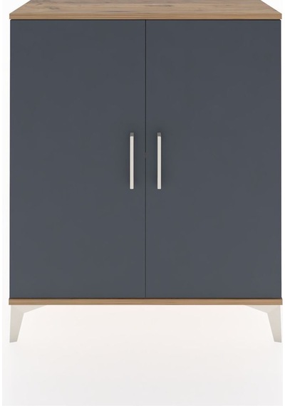 Arges Şifonyer Tek Raflı 2 Kapaklı 88x30x106 Çam-antrasit Atlas Çam