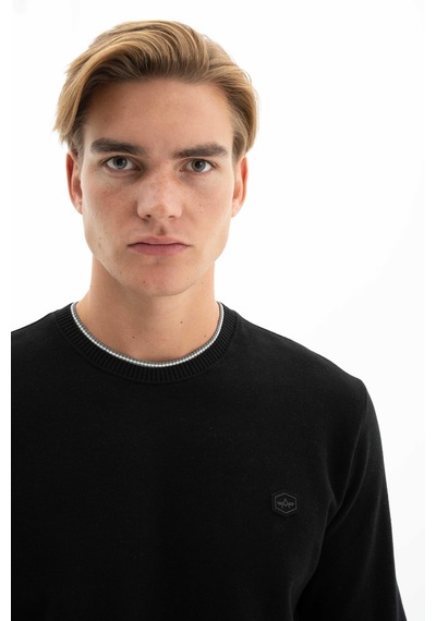 AR-MA Arma Erkek Basic Regular Fit Selanik Kumaş Bisiklet Yaka Sweatshirt Kazak 001