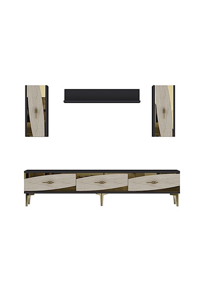 Tvr1813atg Elips Tv Ünitesi Takımı Antrasit-traverten-gold 180cm Antrasit - Traverten - Altın Tvr1813atg Elips Tv Ünitesi Takımı Antrasit-traverten-gold 180cm Antrasit - Traverten - Altın