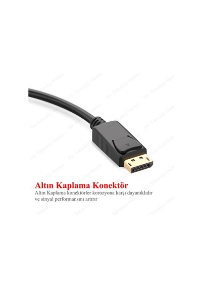 Displayport To Vga Çevirici Converter Dp To Vga Adaptör