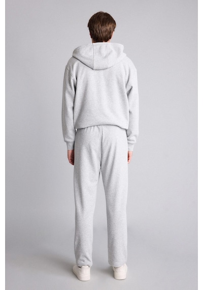 Defacto Relax Fıt Kapüşonlu İçi Yumuşak Tüylü Kalın Kumaş Fermuarlı Sweatshirt D7599ax26augr210 Gri-gr210