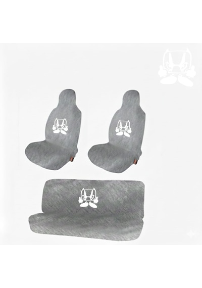 Homda Penye Oto Kılıf Ön Arka Set Gri