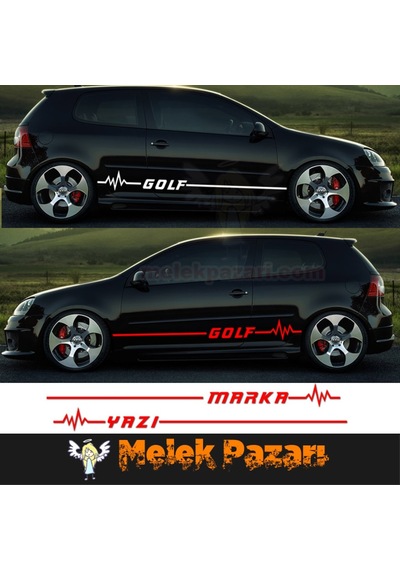 Istediğiniz Yazı Nabız Atışı Araba Yan Şerit Sticker.