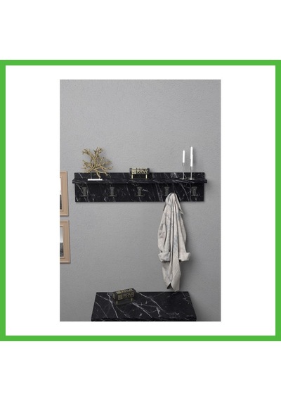 Vaveni Duvar Askılığı Siyah 80 Cm Arz
