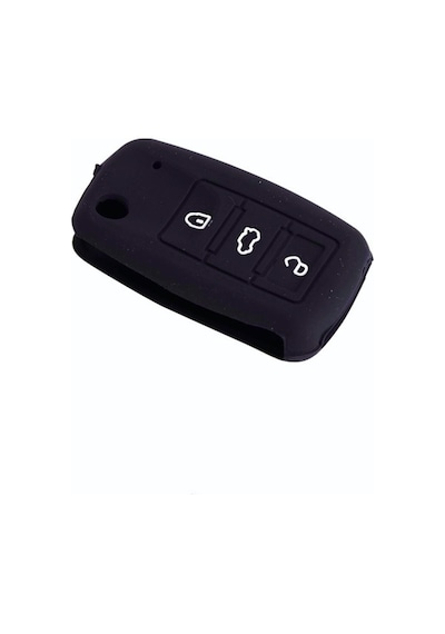 Seat Leon 2006-2012 Uyumlu Silikon Anahtarlık Siyah Sc