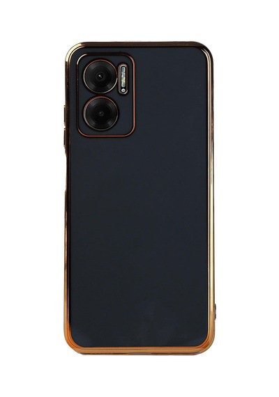 Xiaomi Redmi 10 5g İçin Kılıf Olive Plated Siyah Redmi 10 5g İle Uyumlu Kılıf - Siyah