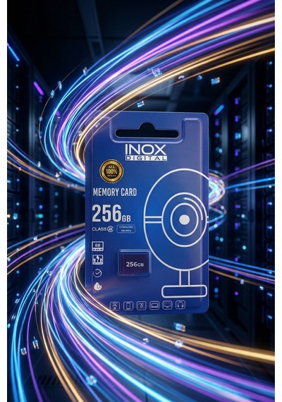 Inox 256 Gb Micro Sd Hafıza Kartı Class 10 Güvenlik Kamerası Uyumlu Sürekli Kayıt